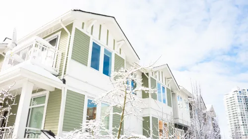 Photo of apartments during winter